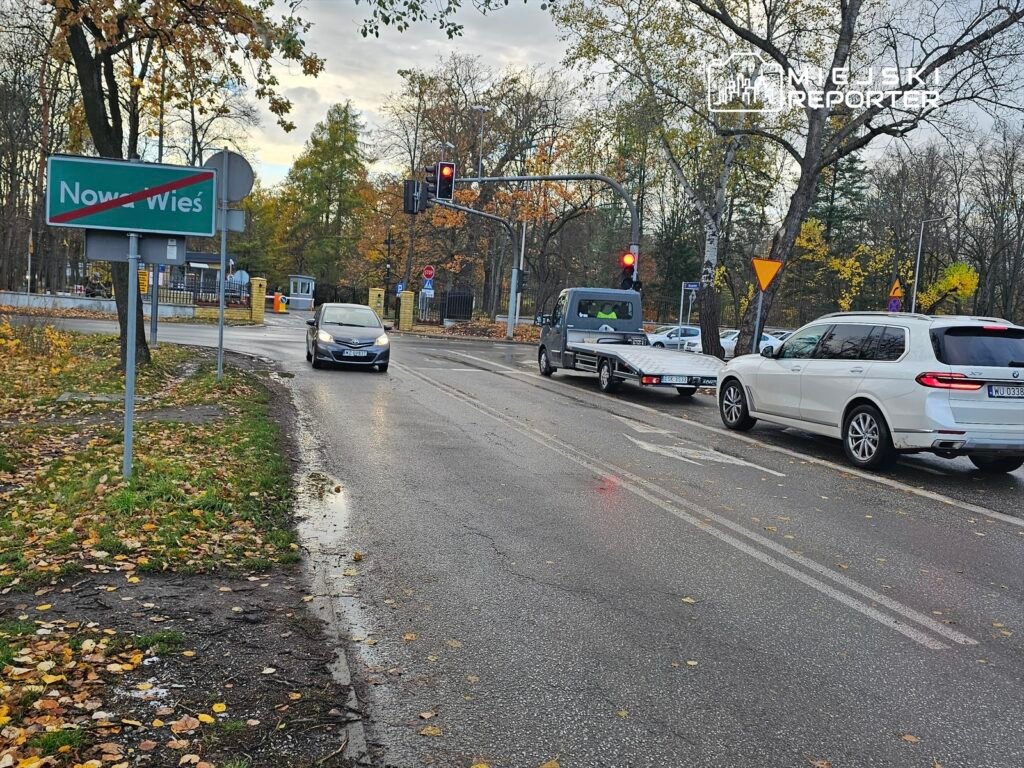 DW719 w Nowej Wsi do przebudowy sygnalizacja, lewoskręt i nowy ciąg pieszo-rowerowy - Miejski Reporter