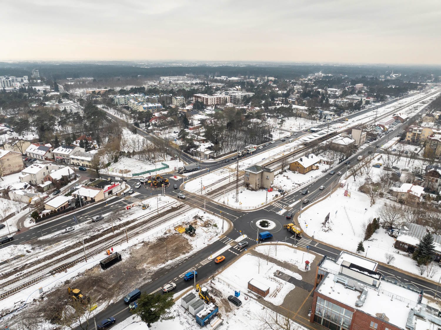 Prace na linii otwockiej w Wawrze – zamknięta jezdnia Patriotów - Miejski Reporter
