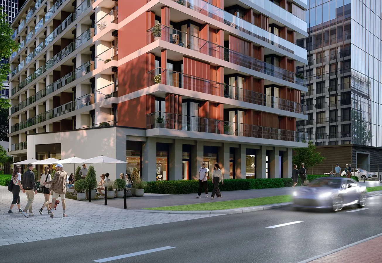 Apartamenty Grzybowska 11 - widok od ulicy Grzybowskiej