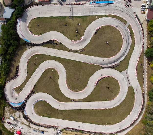 Tor kartingowy K1 w Opolu - widok z góry