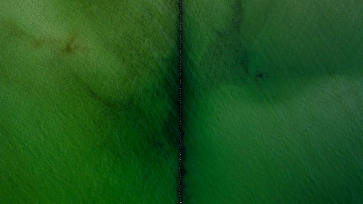 Miasta na literę H – plaża w Helu z lotu ptaka