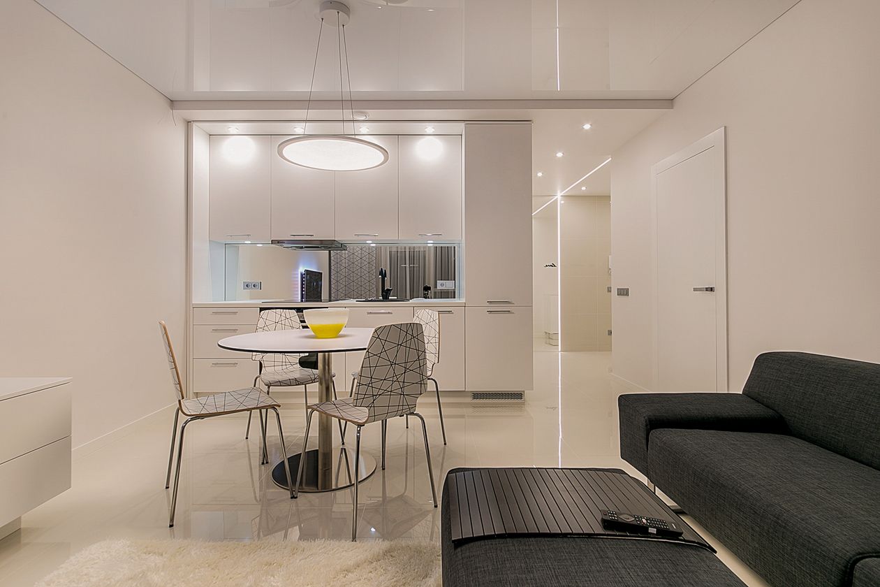 Eleganckie, nowoczesne wnętrze apartamentu w segmencie premium