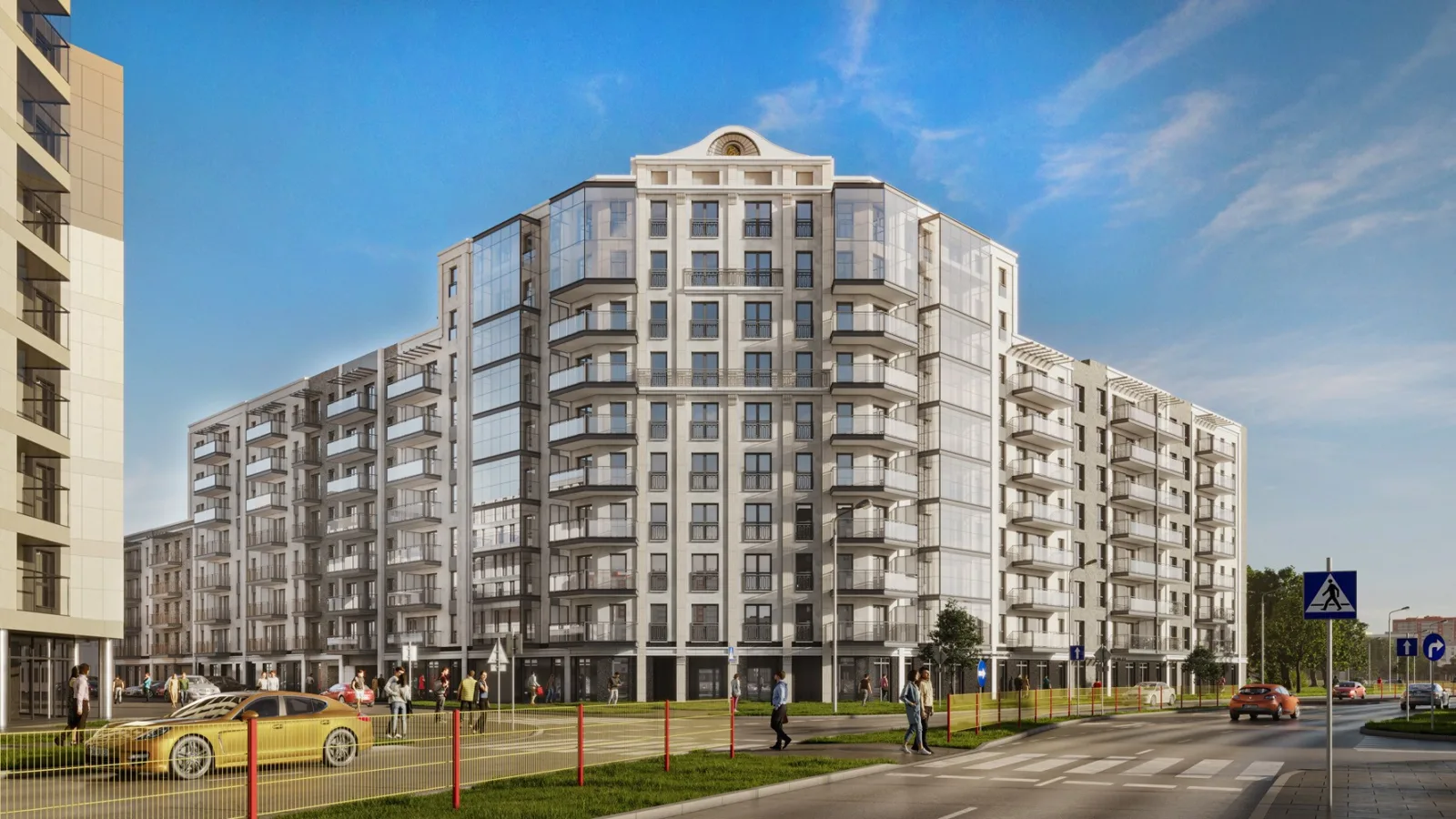 Apartamenty Róg Młynowej w Białymstoku, wizualizacja dewelopera
