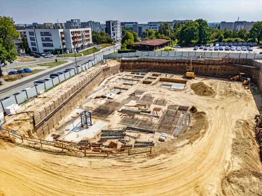 Plac budowy Chodźki Residence 2 przy ul. Chodźki w Lublinie