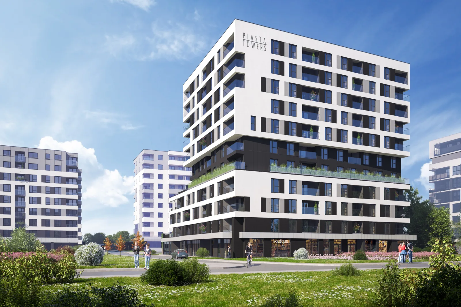 Piasta Towers w Krakowie, wizualizacja dewelopera