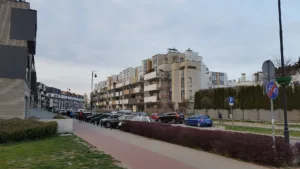 Nowe bloki mieszkalne w Miasteczku Wilanów w Warszawie