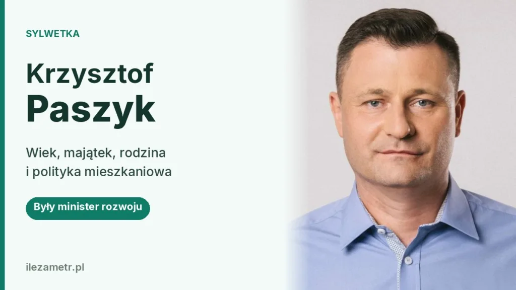 Krzysztof Paszyk, były minister rozwoju i technologii
