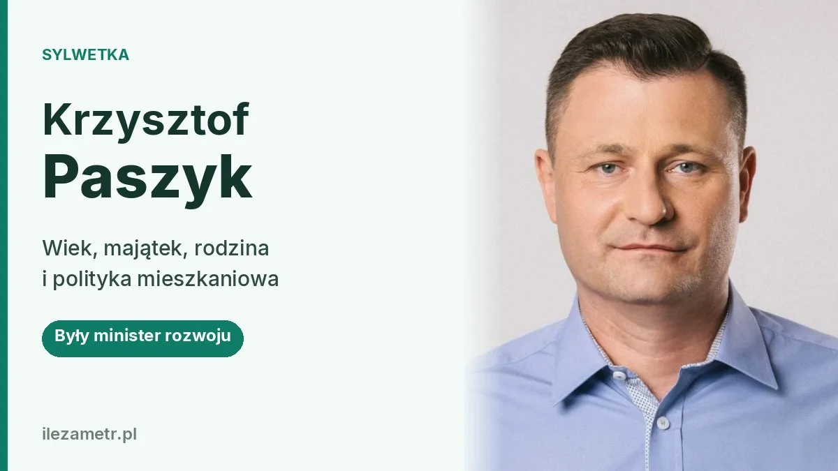 Krzysztof Paszyk, były minister rozwoju i technologii